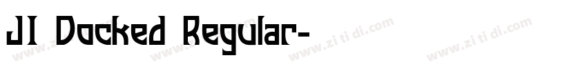 JI Docked Regular字体转换